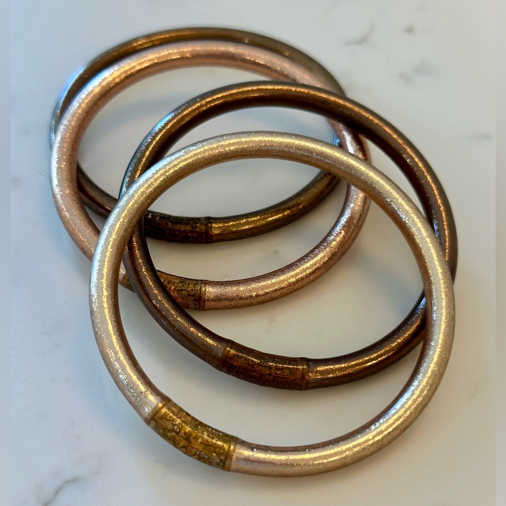 BuDhaGirl Bangles Fawn (set of 4) AWB - Size Small (Diameter = 2.3 in)
